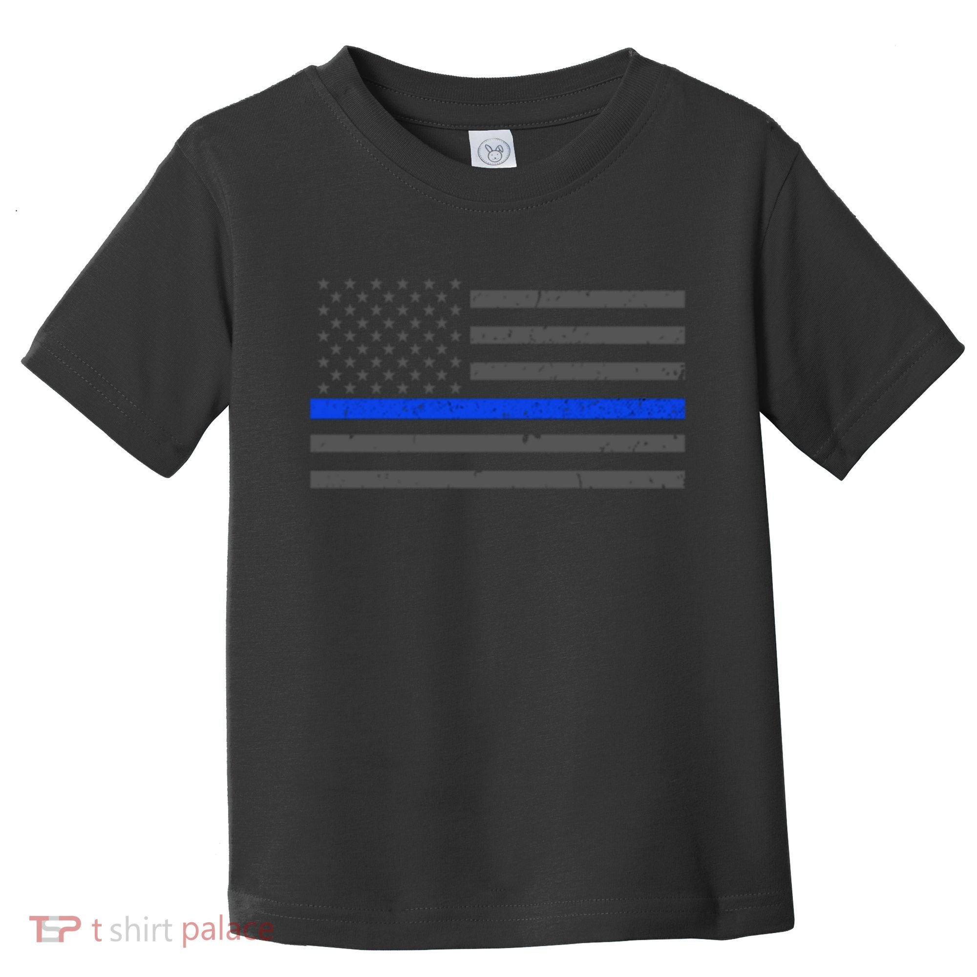 Honor Respect Thin Blue Line Flag Gift Police Gift Toddler T-Shirt