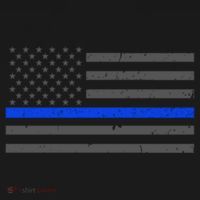Honor Respect Thin Blue Line Flag Gift Police Gift Women's Long Sleeve Shirt thumb 2