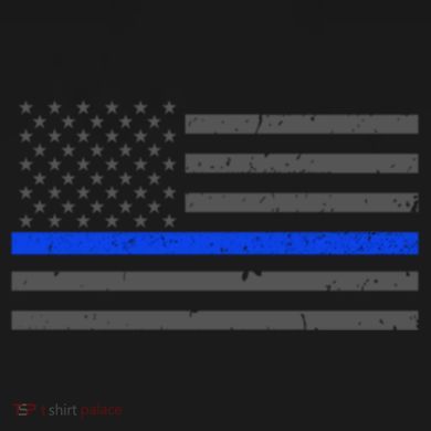 Honor Respect Thin Blue Line Flag Gift Police Gift Women's T-Shirt