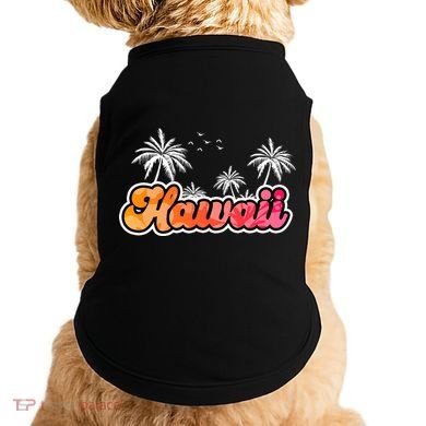Hawaii Retro Tropical Doggie Tank