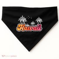 Hawaii Retro Tropical USA-Made Doggie Bandana thumb 0