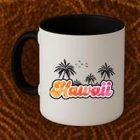 Hawaii Retro Tropical Coffee Mug thumb 2