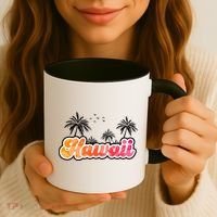 Hawaii Retro Tropical Coffee Mug thumb 3
