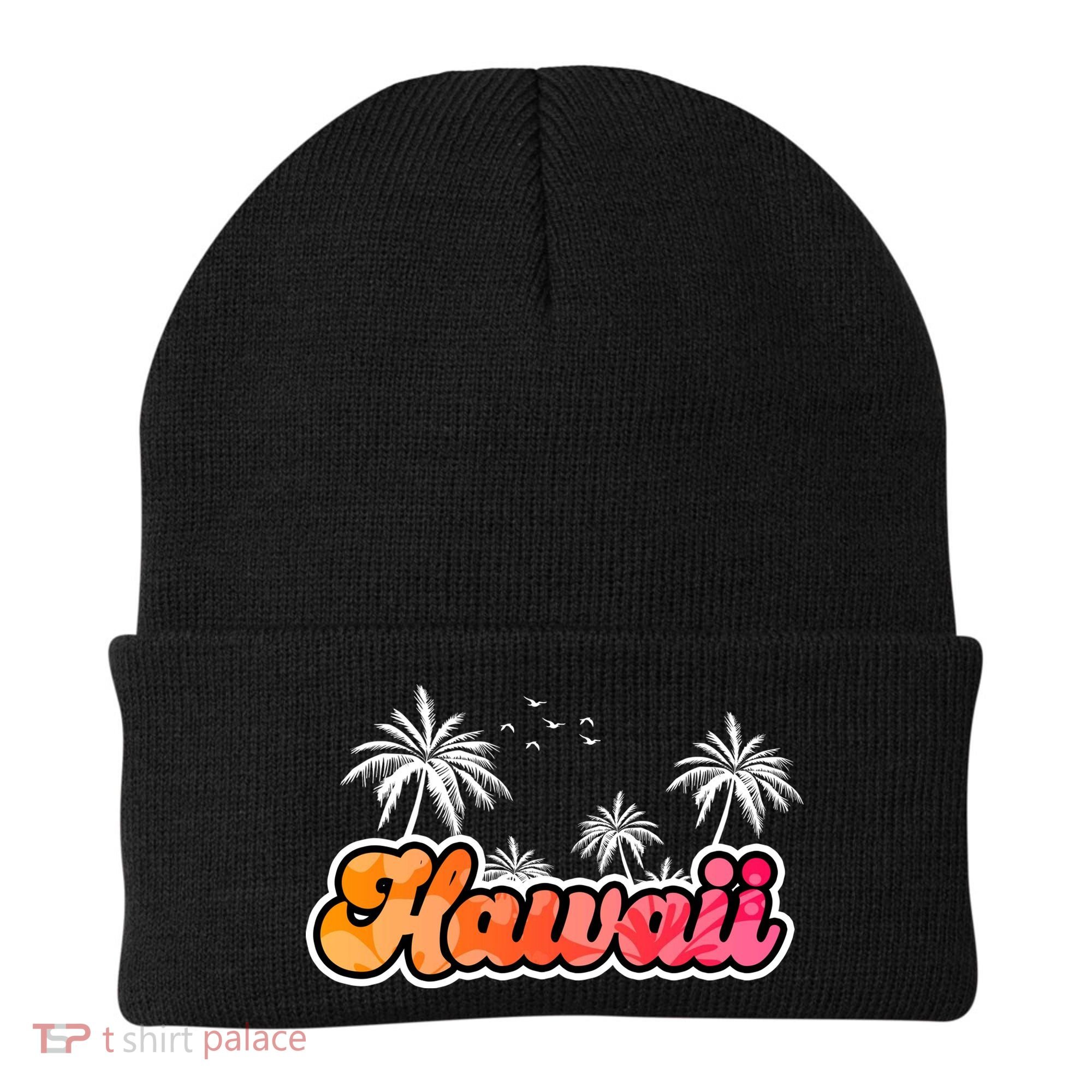 Hawaii Retro Tropical Beanie