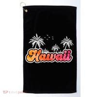 Hawaii Retro Tropical Golf Towel thumb 0