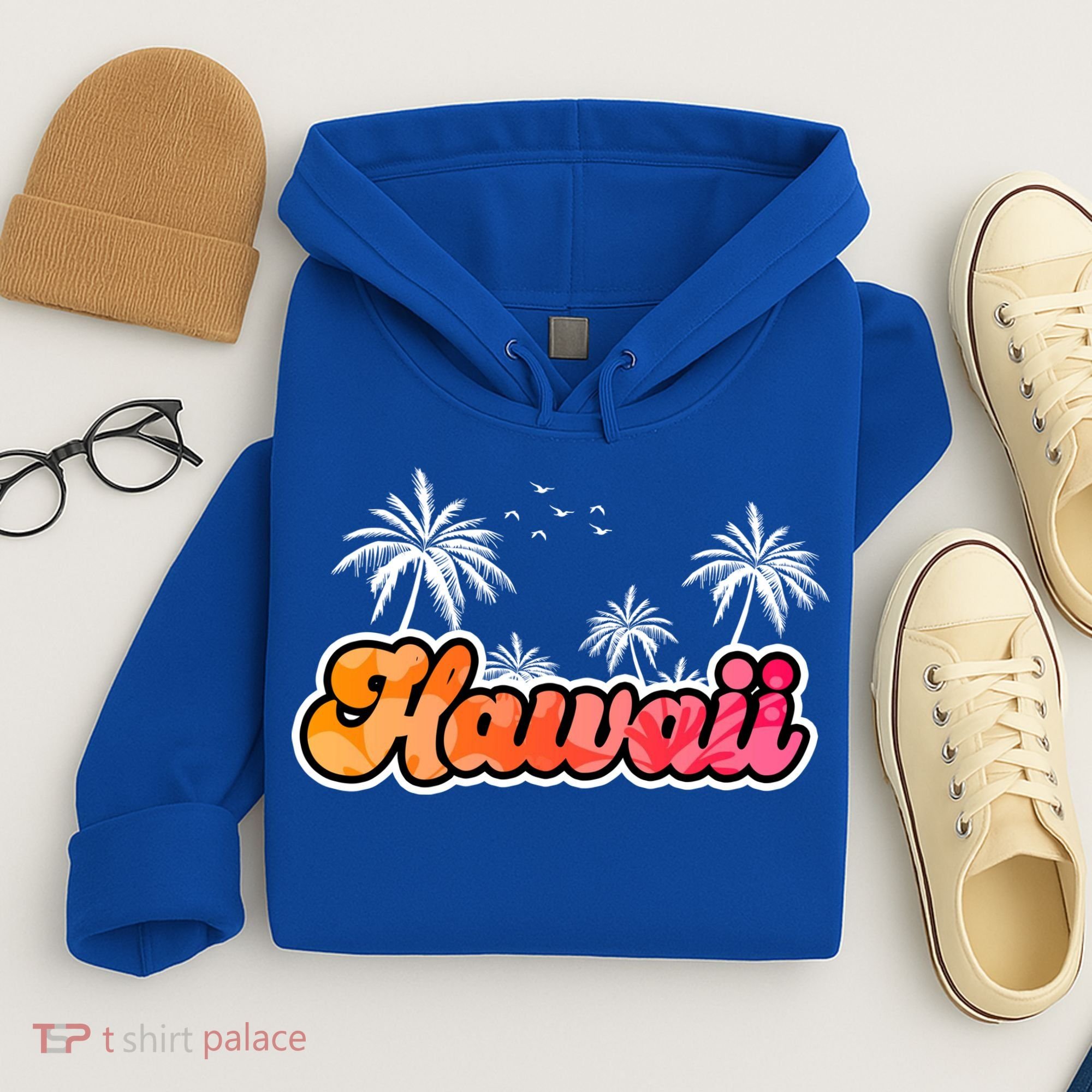 Hawaii Retro Tropical Hoodie