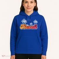 Hawaii Retro Tropical Hoodie thumb 5