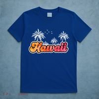 Hawaii Retro Tropical T-Shirt thumb 5
