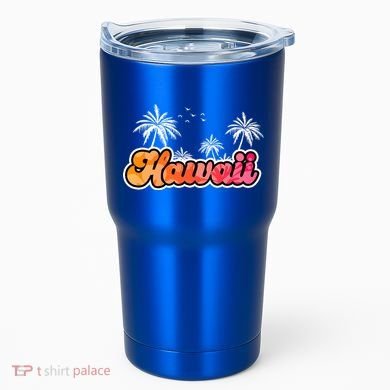 Hawaii Retro Tropical Tumbler