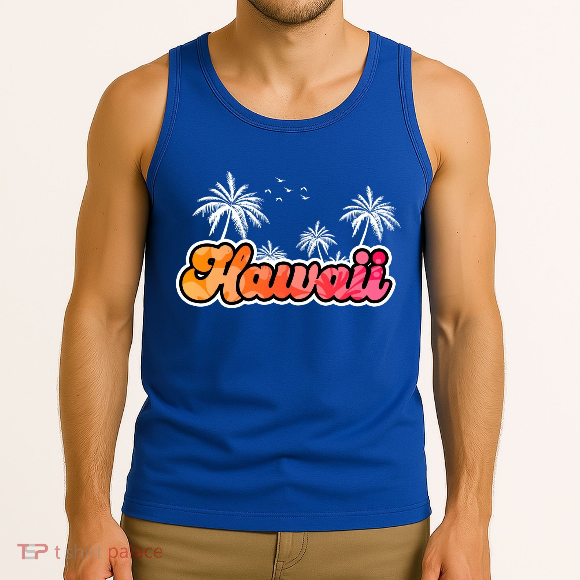 Hawaii Retro Tropical Tank Top
