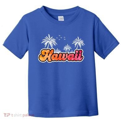 Hawaii Retro Tropical Toddler T-Shirt