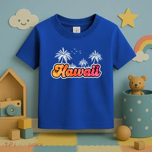 Hawaii Retro Tropical Toddler T-Shirt