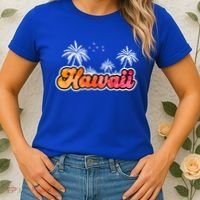 Hawaii Retro Tropical Women's T-Shirt thumb 2