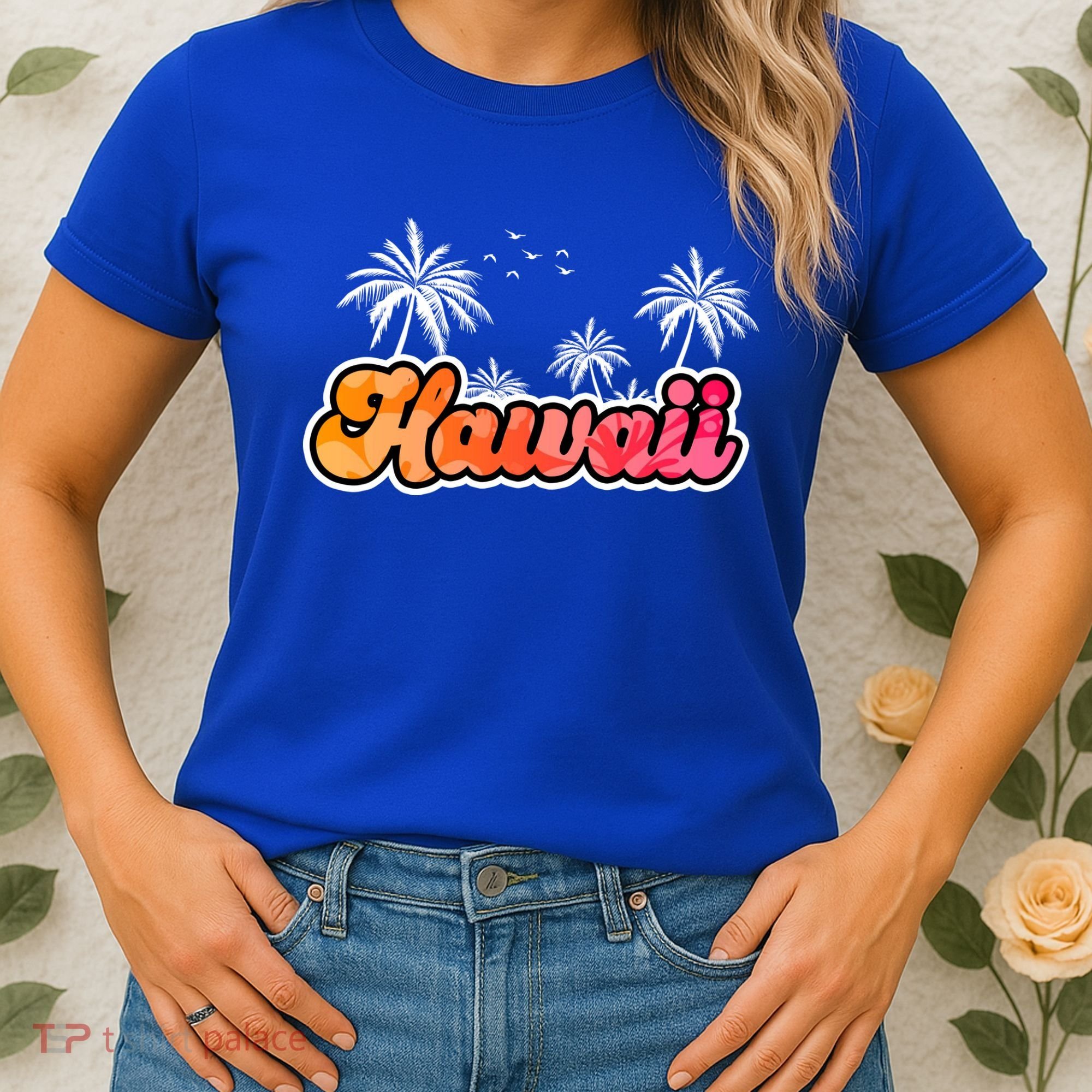 Hawaii Retro Tropical Women's T-Shirt