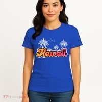 Hawaii Retro Tropical Women's T-Shirt thumb 4