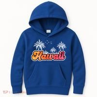 Hawaii Retro Tropical Kids Hoodie thumb 0