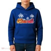 Hawaii Retro Tropical Kids Hoodie thumb 4