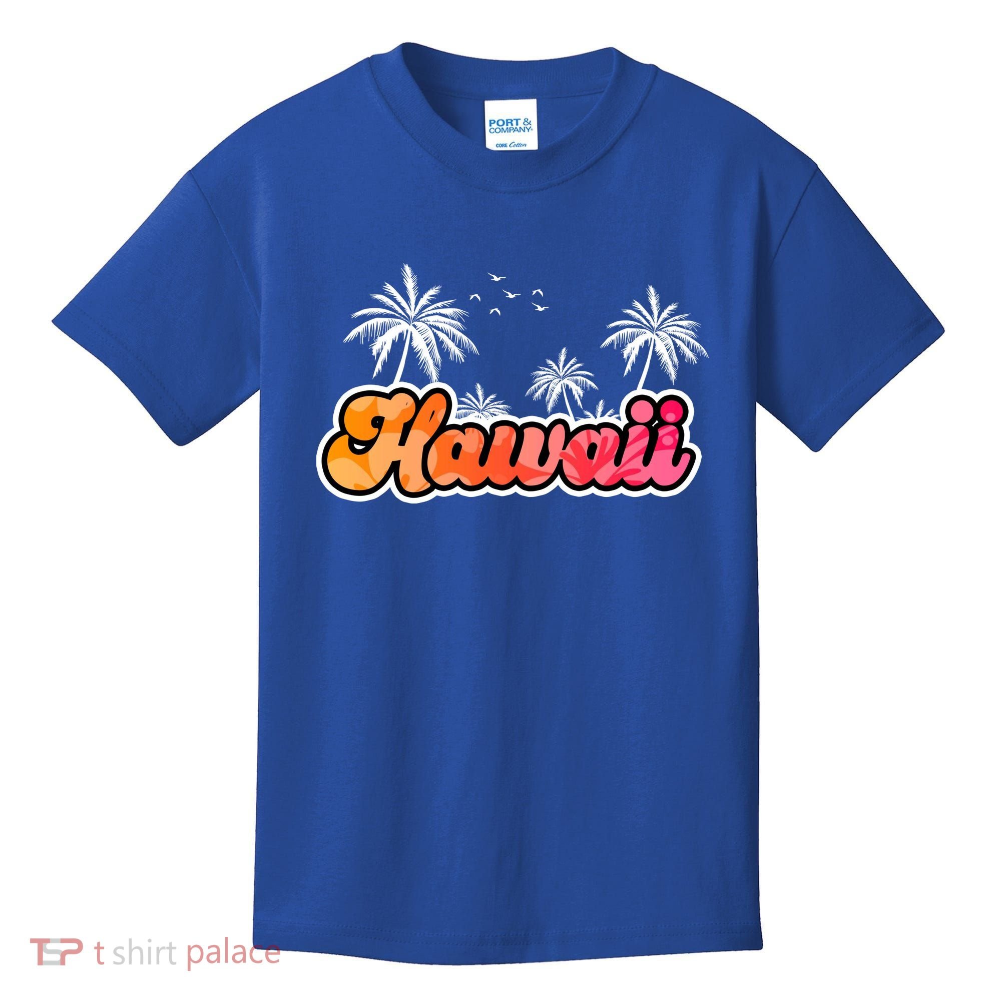 Hawaii Retro Tropical Kids T-Shirt