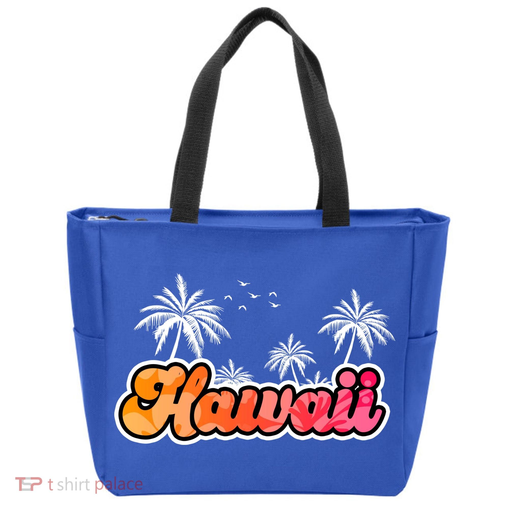 Hawaii Retro Tropical Tote Bag