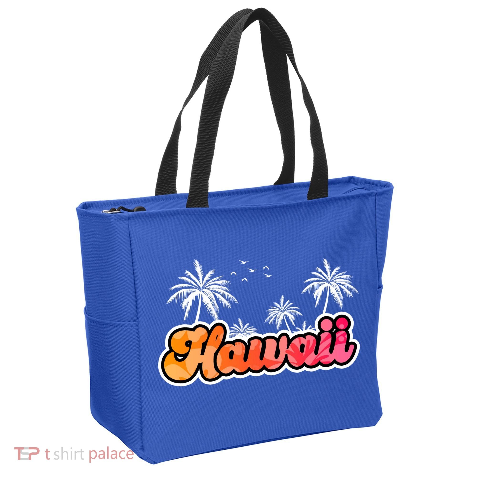 Hawaii Retro Tropical Tote Bag
