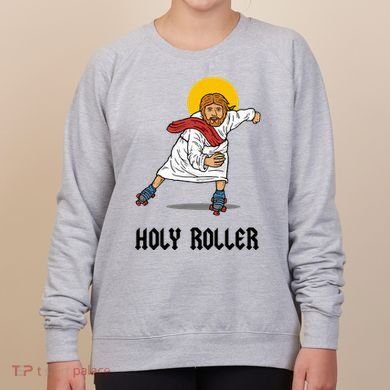 Holy Roller T Jesus Roller Skates Skating Women's Sweatshirt