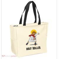 Holy Roller T Jesus Roller Skates Skating Tote Bag thumb 2