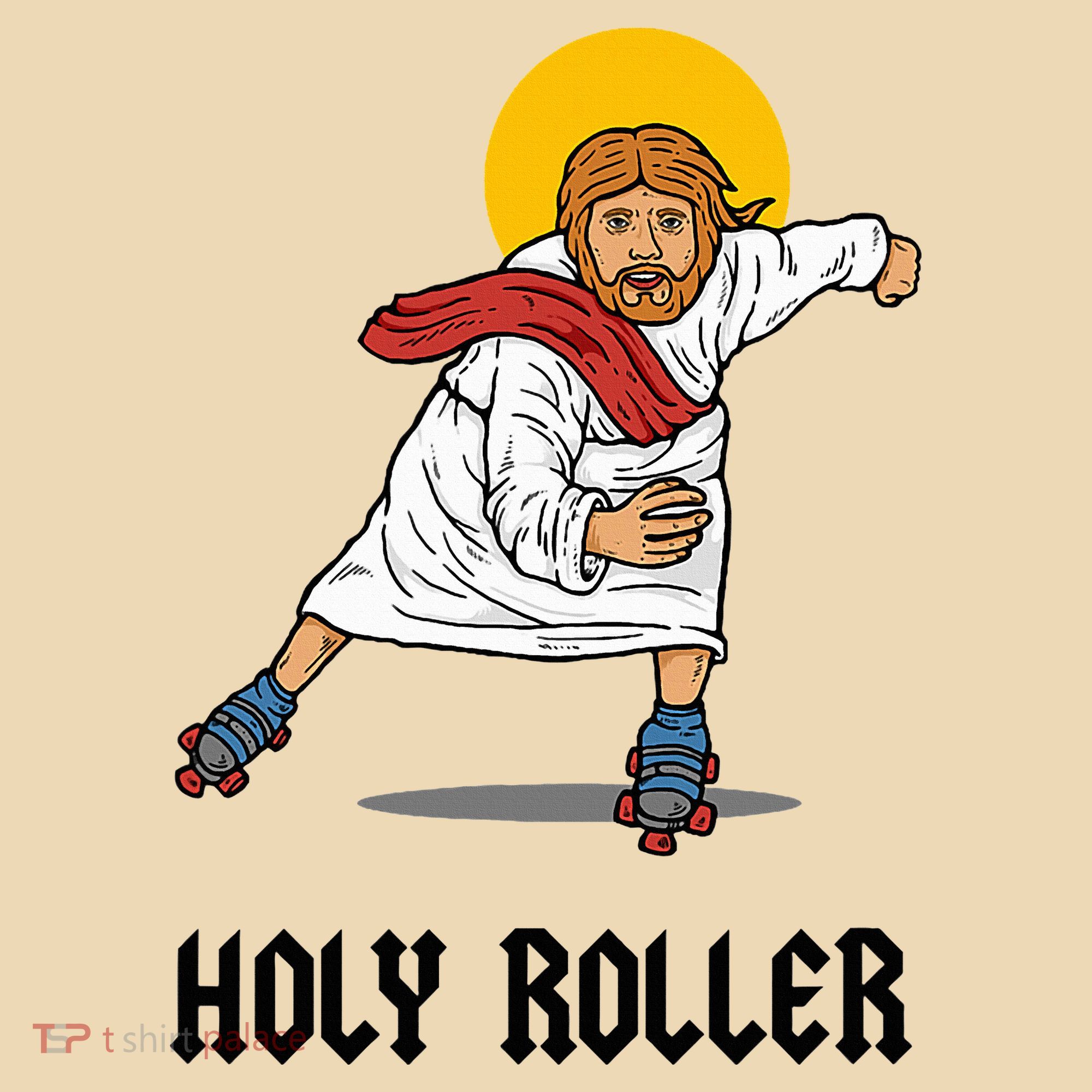 Holy Roller T Jesus Roller Skates Skating Tote Bag