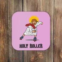 Holy Roller T Jesus Roller Skates Skating Coaster thumb 0