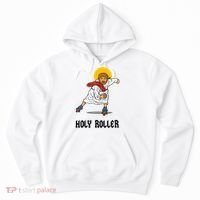 Holy Roller T Jesus Roller Skates Skating Hoodie thumb 0