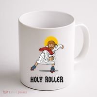Holy Roller T Jesus Roller Skates Skating Coffee Mug thumb 1