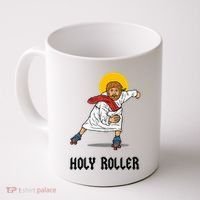 Holy Roller T Jesus Roller Skates Skating Coffee Mug thumb 0