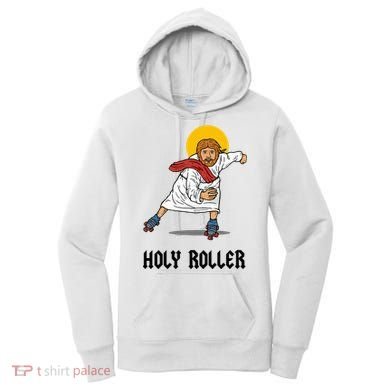 Holy Roller T Jesus Roller Skates Skating Women's Hoodie