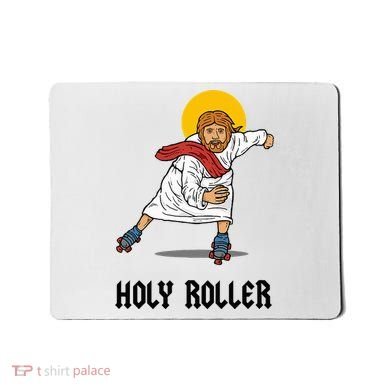 Holy Roller T Jesus Roller Skates Skating Mousepad