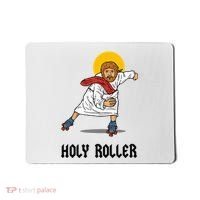 Holy Roller T Jesus Roller Skates Skating Mousepad thumb 0