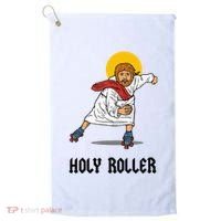 Holy Roller T Jesus Roller Skates Skating Golf Towel thumb 0