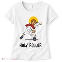 Holy Roller T Jesus Roller Skates Skating Women's T-Shirt thumb 0