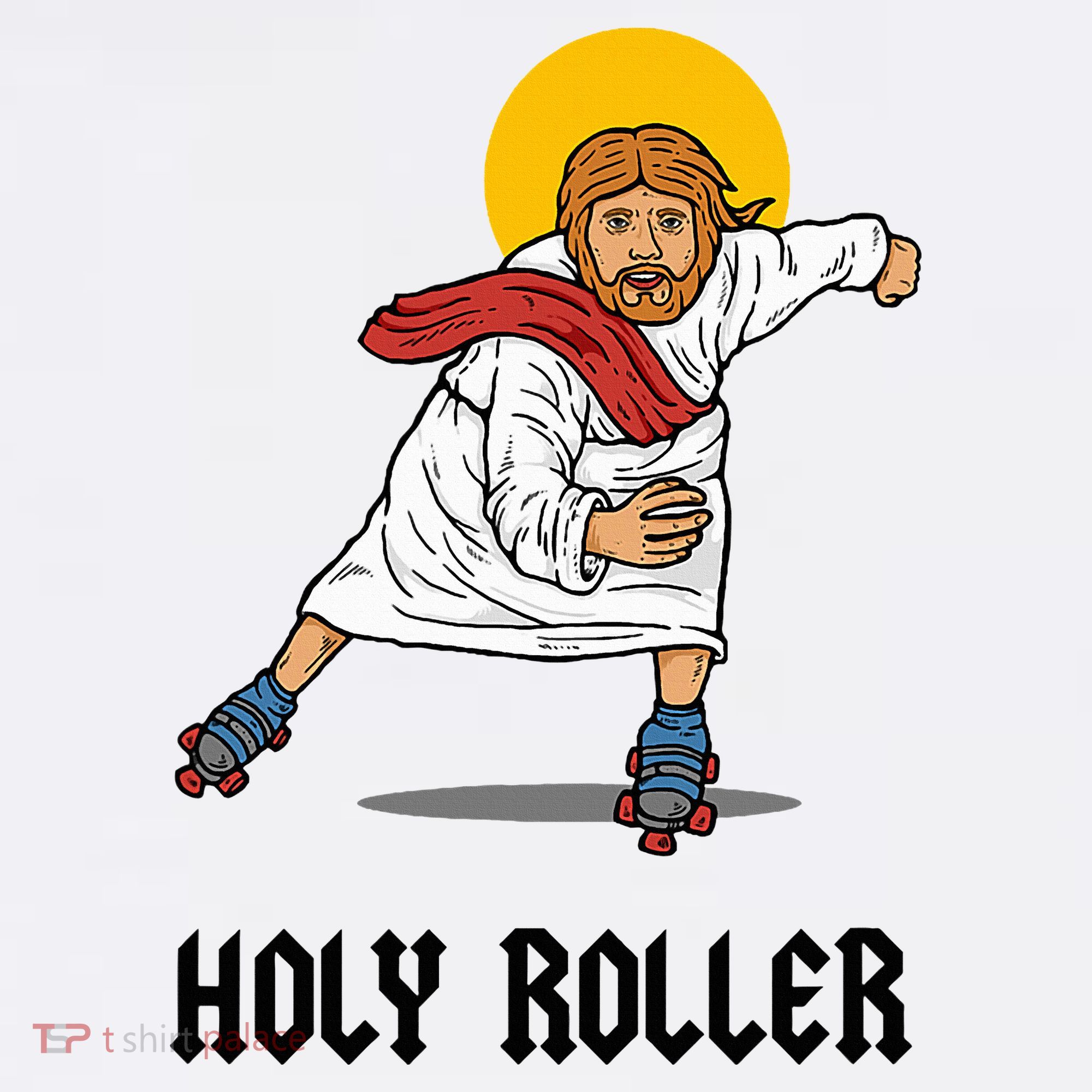 Holy Roller T Jesus Roller Skates Skating Kids Sweatshirt