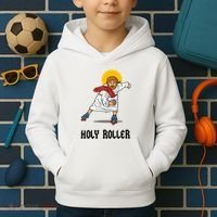 Holy Roller T Jesus Roller Skates Skating Kids Hoodie thumb 2