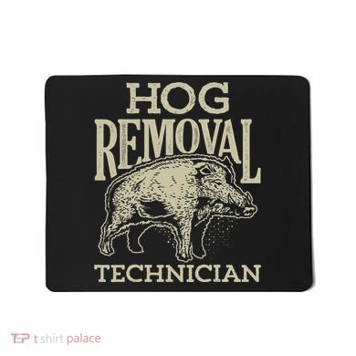 Hog Removal Technician Boar Hunting Vintage Pig Mousepad