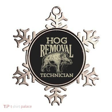 Hog Removal Technician Boar Hunting Vintage Pig Ornament