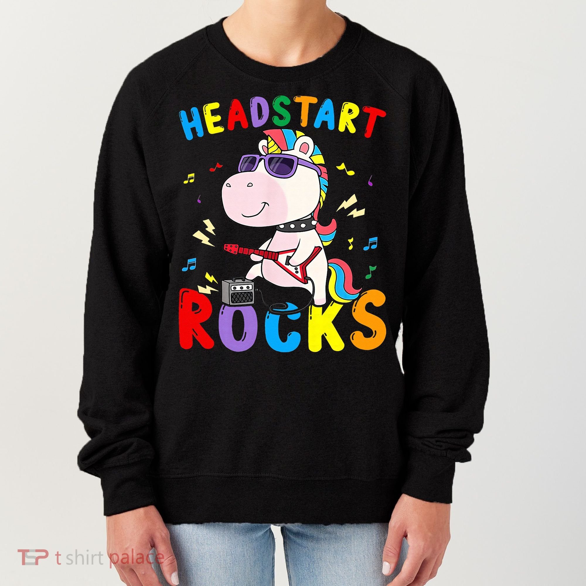 Headstart Rocks Unicorn Back To School Women's Sweatshirt