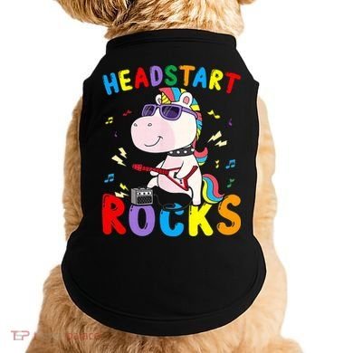Headstart Rocks Unicorn Back To School Doggie Tank