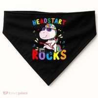Headstart Rocks Unicorn Back To School USA-Made Doggie Bandana thumb 0