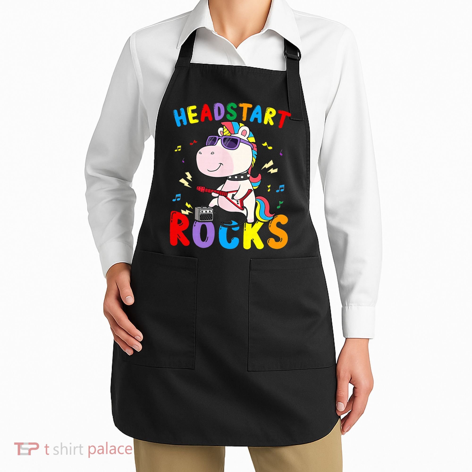 Headstart Rocks Unicorn Back To School Apron