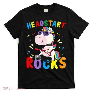 Headstart Rocks Unicorn Back To School T-Shirt