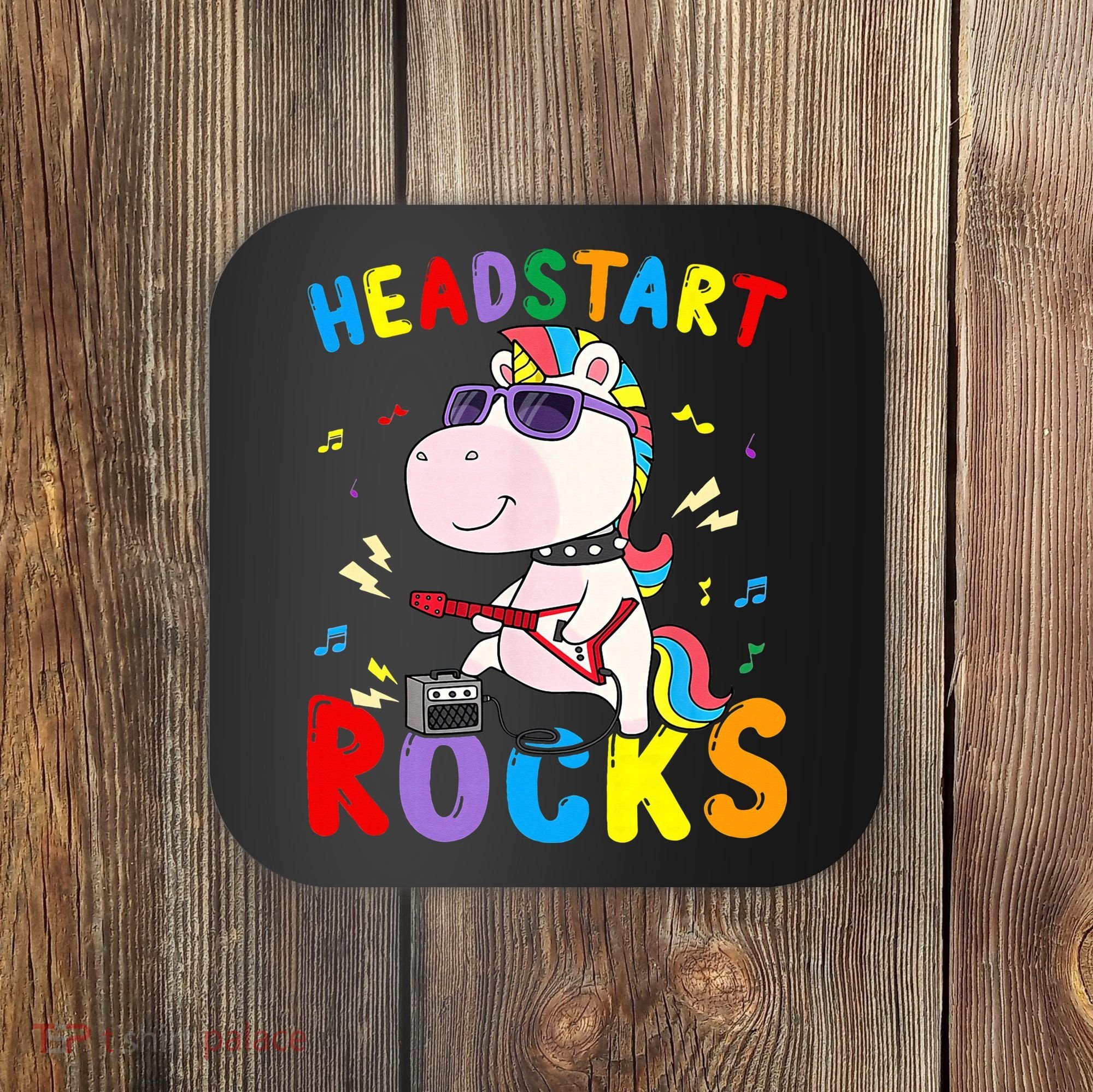 Headstart Rocks Unicorn Back To School Coaster