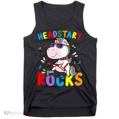 Headstart Rocks Unicorn Back To School Tank Top