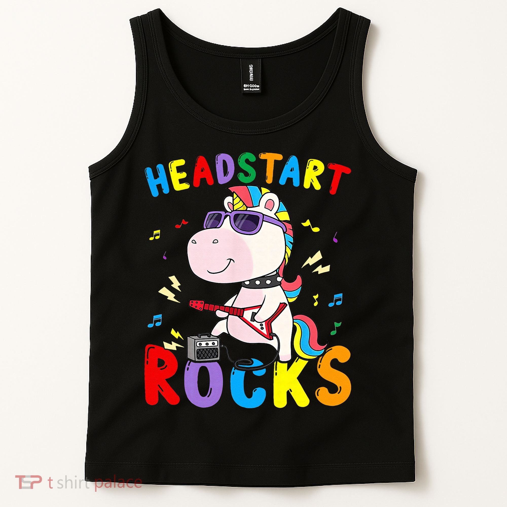 Headstart Rocks Unicorn Back To School Tank Top
