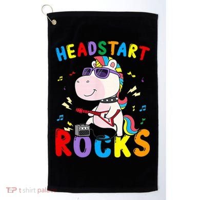 Headstart Rocks Unicorn Back To School Golf Towel
