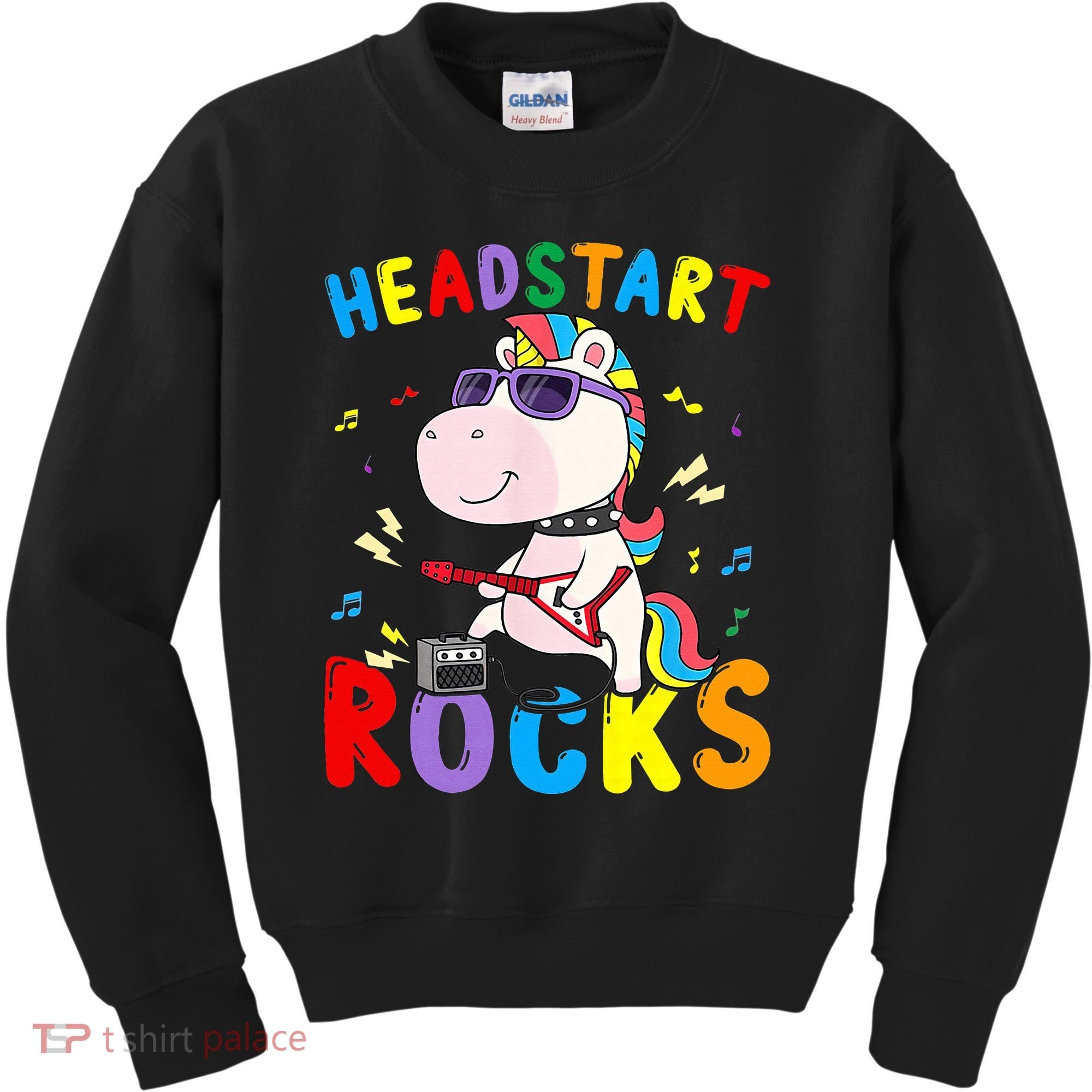 Headstart Rocks Unicorn Back To School Kids Sweatshirt